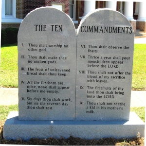 the real Ten Commandments